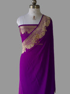 Banarasi Pure Khaddi Georgette Saree | Timeless Handloom Elegance