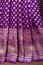 Pure Khaddi Georgette Saree | Banarasi Handloom with Pure Water Zari Booti