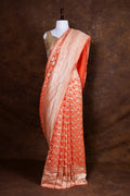 Banarasi Pure Khaddi Georgette Saree | Timeless Water Zari Jaal