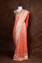 Banarasi Pure Khaddi Georgette Saree | Timeless Water Zari Jaal