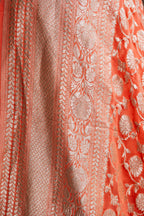 Banarasi Pure Khaddi Georgette Saree | Timeless Water Zari Jaal