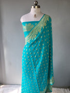 Elegant Banarasi Pure Khaddi Georgette Saree | Handloom Collection