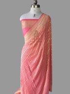Pure Khaddi Georgette Silk Banarasi Saree | Pure Water Zari