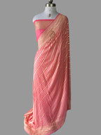 Pure Khaddi Georgette Silk Banarasi Saree | Pure Water Zari