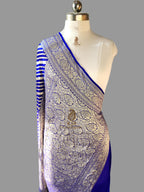 Pure Khaddi Georgette Banarasi Saree | Authentic Handloom