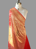 Authentic Banarasi Pure Khaddi Georgette Saree | Pure Water Zari Weaving