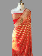 Authentic Banarasi Pure Khaddi Georgette Saree | Pure Water Zari Weaving