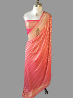 Banarasi Handloom Pure Khaddi Georgette Saree | Pure Water Zari