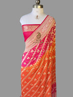 Pure Khaddi Georgette Saree | Banarasi Handloom & Pure Water Zari
