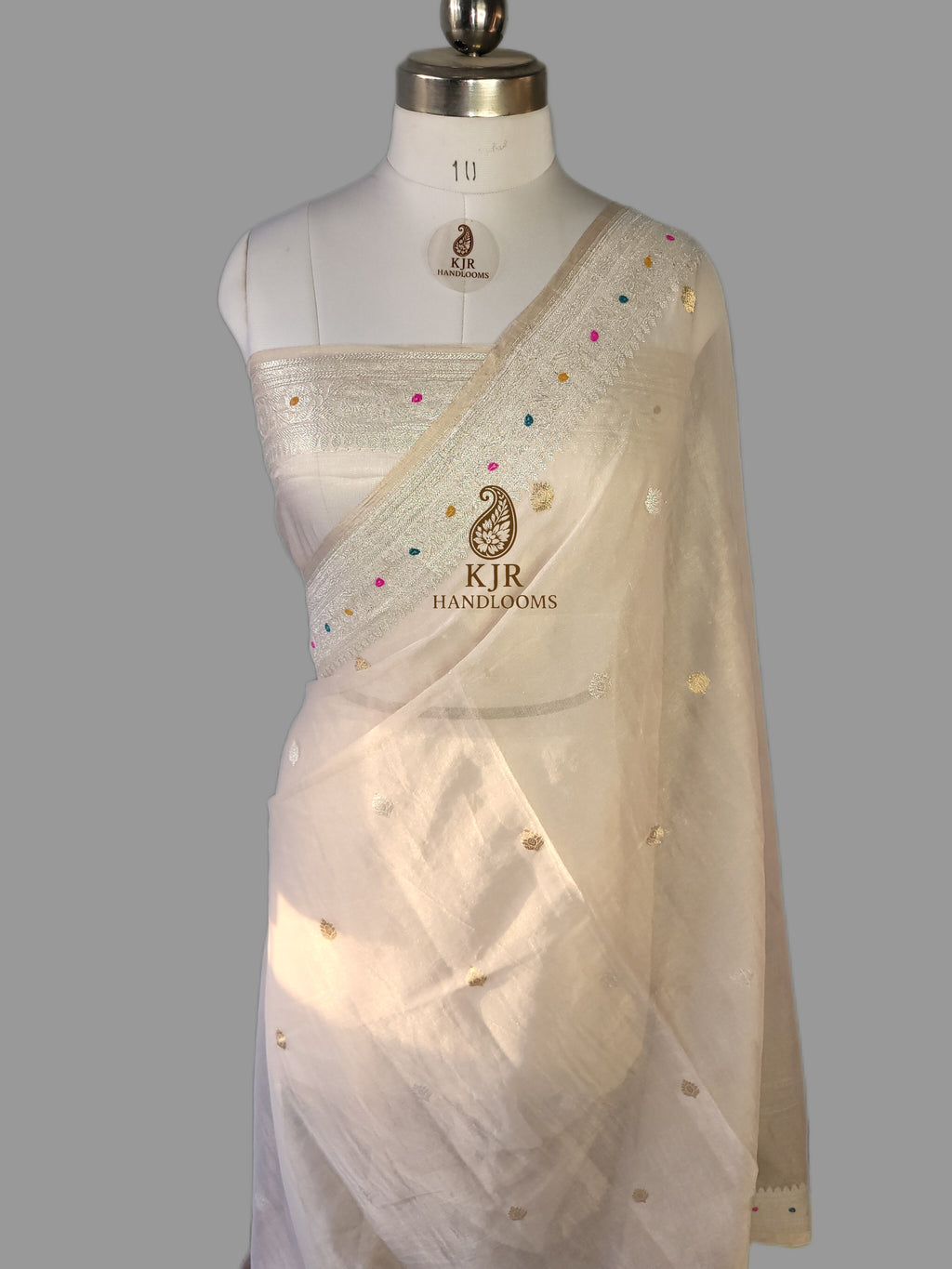 Kadwa Banarasi Pure Tissue Georgette Silk Saree | Pure Sona Rupa Zari Handloom