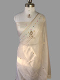 Kadwa Banarasi Pure Tissue Georgette Silk Saree | Pure Sona Rupa Zari Handloom
