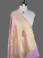 Authentic Banarasi Pure Khaddi Georgette Saree | Pure Water Zari Weaving