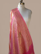 Pure Khaddi Georgette Rangkat Saree - Authentic Banarasi Handloom Masterpiece
