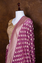 Pure Khaddi Georgette Banarasi Saree | Pure Water Zari Booti Weaving