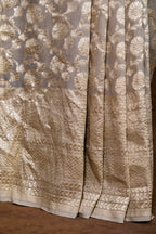 Authentic Banarasi Pure Khaddi Georgette Saree | All-Over Water Zari Jaal