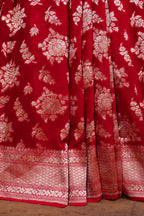Banarasi Handloom Pure Khaddi Georgette Saree | Pure Water Zari Elegance
