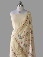 Authentic Banarasi Handloom Munga Silk Dress | Pure Sona Zari Weaving