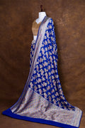 Banarasi Handloom Pure Khaddi Georgette Saree | Pure Water Zari Jaal & Hand-Brush Meenakari