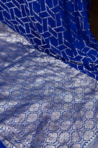 Pure Khaddi Georgette Banarasi Saree | Pure Water Zari Jungla Weaving