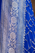 Pure Khaddi Georgette Banarasi Saree | Pure Water Zari Jungla Weaving