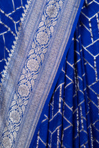 Pure Khaddi Georgette Banarasi Saree | Pure Water Zari Jungla Weaving