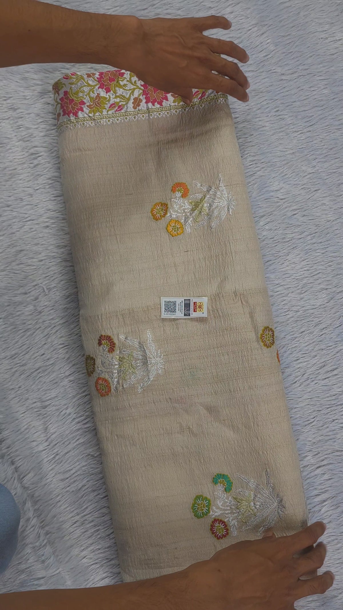 Banarasi Tussar Silk Paithani Saree | Pure Rupa Zari & Meenakari