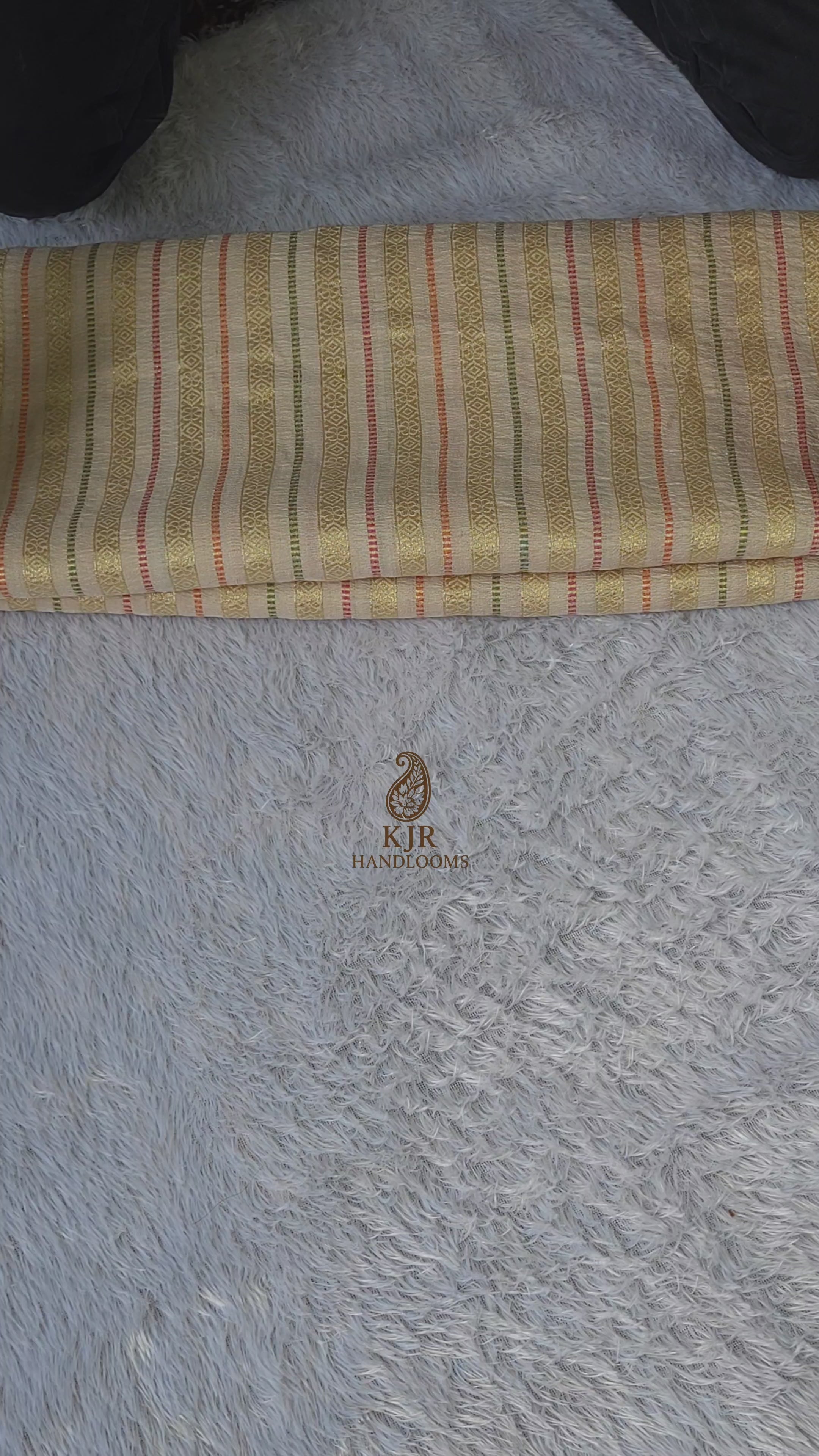 Luxury Banarasi Pure Tussar Georgette Silk Saree | Pure Sona Zari