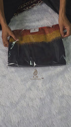 Pure Khaddi Georgette Banarasi Saree | Antique Zari with 3D Hand-Dyed Finish