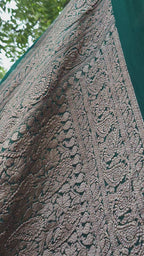 Banarasi Handloom Pure Khaddi Georgette Saree | Pure Antique Zari Booti