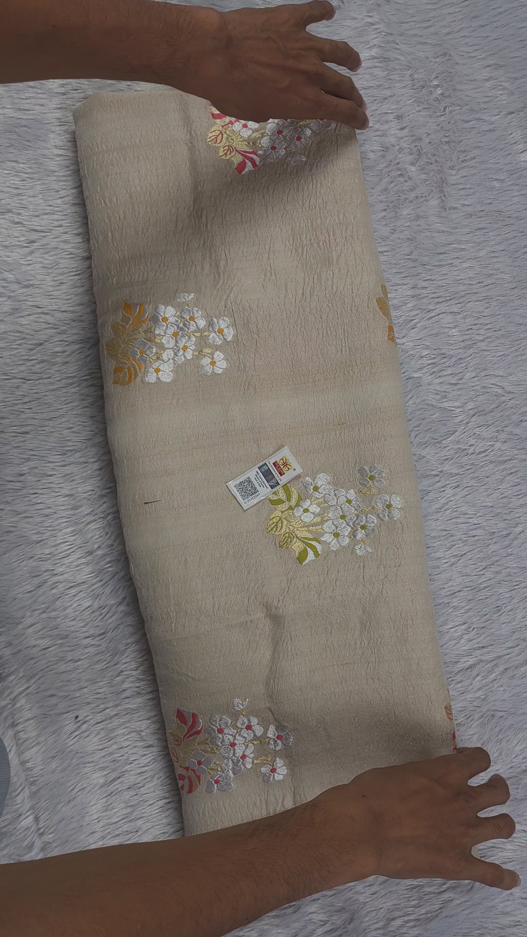 Banarasi Tussar Silk Saree | Pure Sona Rupa Zari & Colourful Weaving
