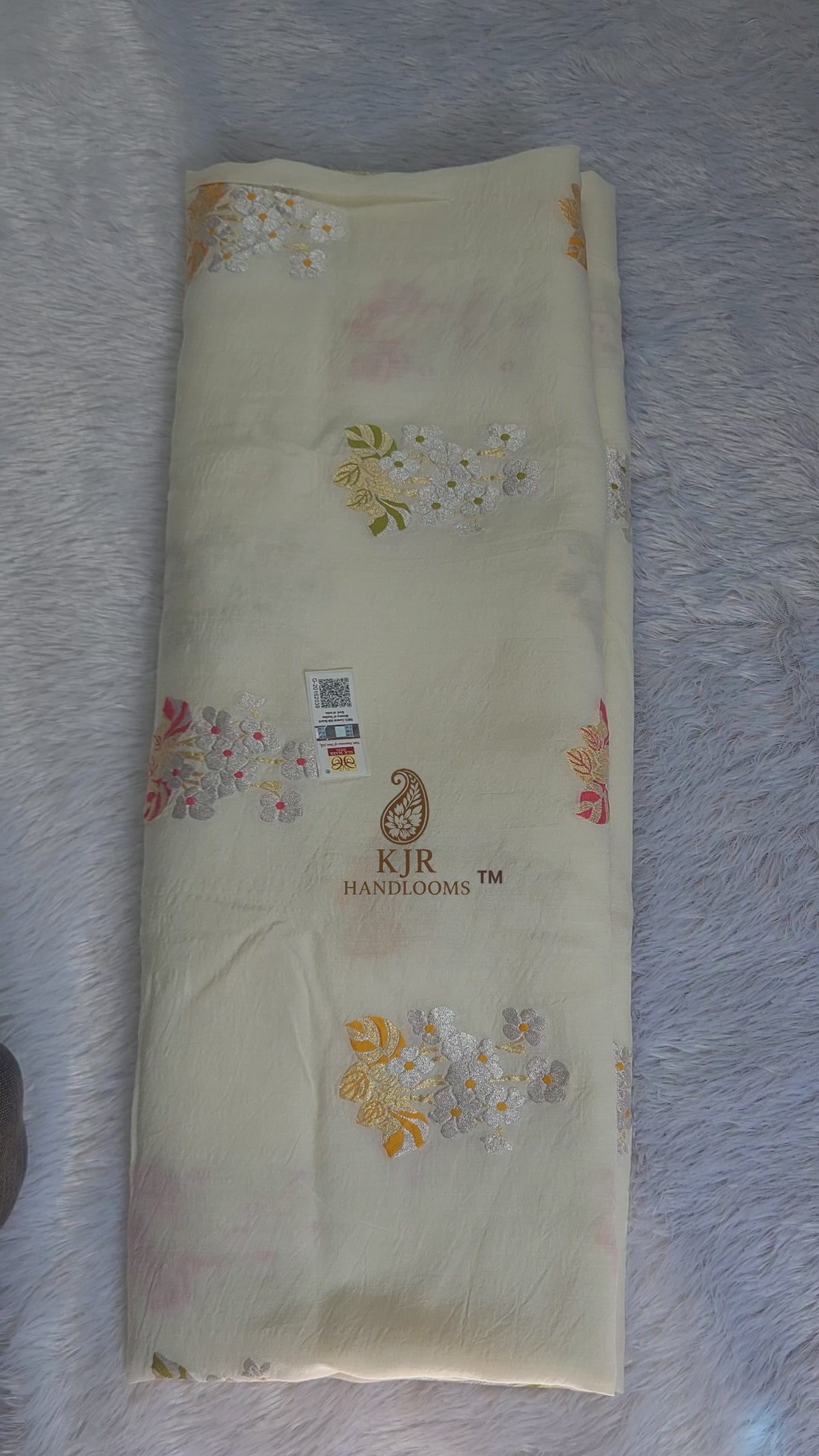 Banarasi Handloom Pure Monga Silk Saree | Pure Sona Rupa Zari & Multi Colour Meena Work