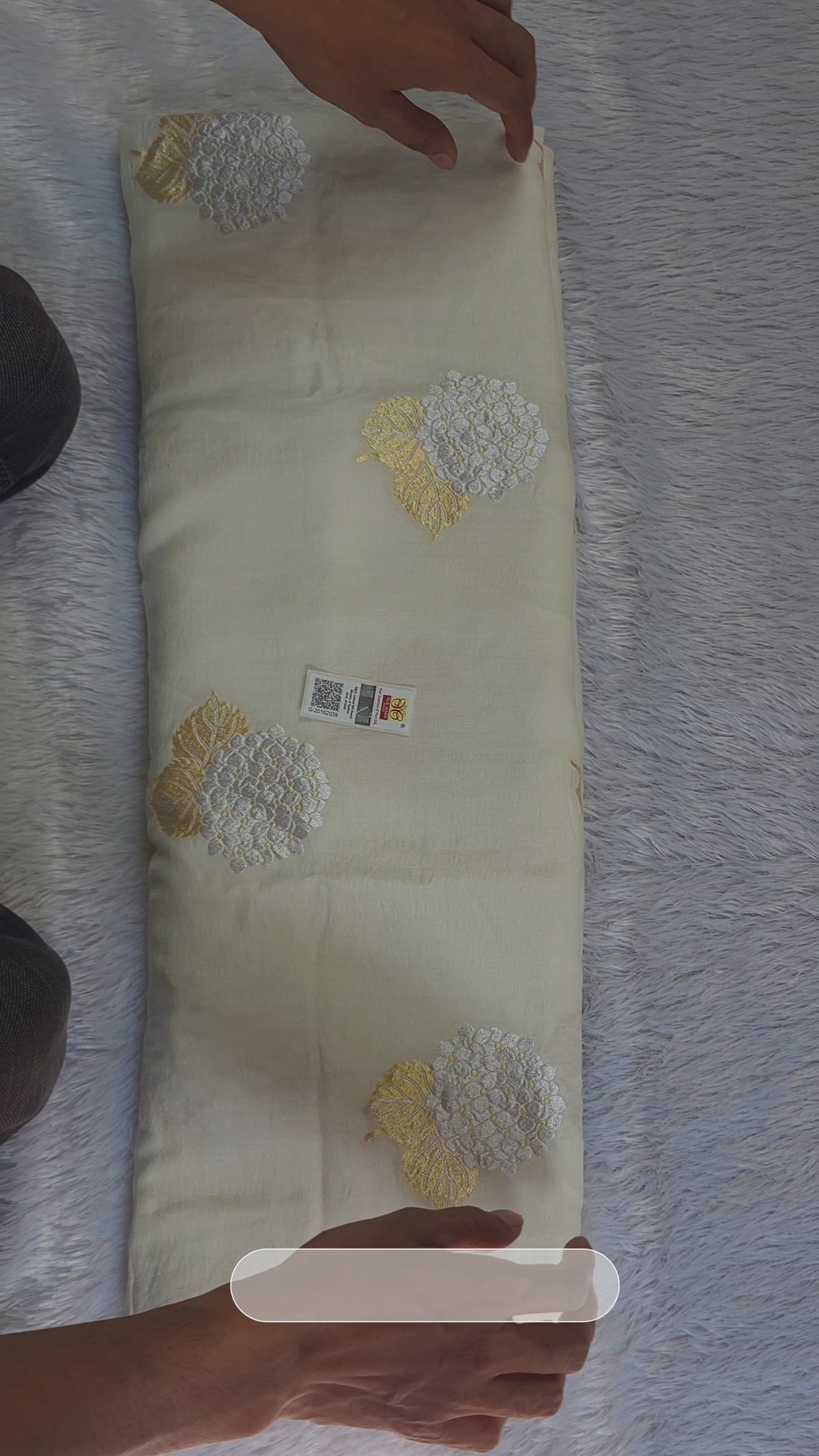Banarasi Handloom Pure Monga Silk Saree | Pure Silver & Golden Zari