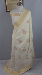 Banarasi Handloom Pure Monga Silk Saree | Pure Sona Rupa Zari & Multi Colour Meena Work