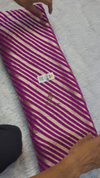 Elegant Banarasi Khaddi Georgette Saree | Pure Water Zari Stripes
