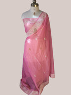 Pure Tissue Georgette Silk Banarasi Saree | Handwoven Kadwa with Pure Sona Rupa Zari