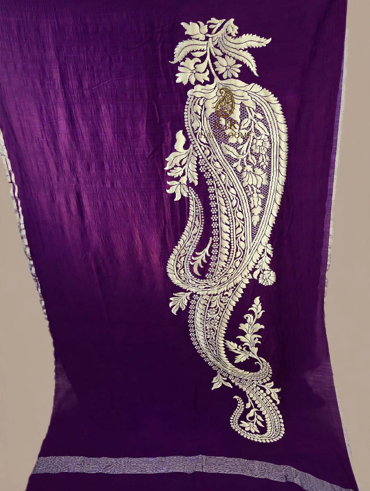 Luxury Banarasi Monga Georgette Silk Saree | Pure Zari Kadwa Weave