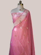 Pure Tissue Georgette Silk Banarasi Saree | Handwoven Kadwa with Pure Sona Rupa Zari