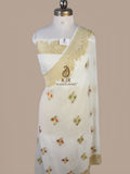 Pure Khaddi Georgette Banarasi Saree | Water Zari & Colourful Meena Weaving