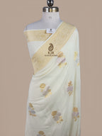 Pure Munga Silk Banarasi Saree | Intricate Sona Rupa Zari Boota & Multicolour Meenakari