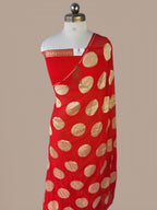 Banarasi Pure Khaddi Georgette Saree | Water Zari Round Motif Weaving