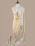 Banarasi Pure Tussar Silk Saree | Silver Zari and Multicolour Artistry