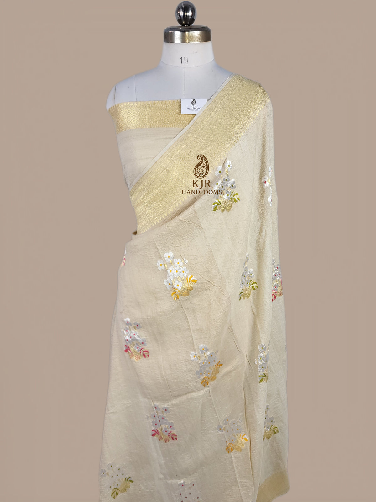 Banarasi Tussar Silk Saree | Pure Sona Rupa Zari & Colourful Weaving