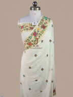Pure Monga Silk Banarasi Saree | Sona Zari Dot Booti & Paithani Border