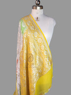 Rangkat Banarasi Handloom Pure Khaddi Georgette Saree | Pure Silver Zari