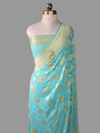 Timeless Banarasi Pure Khaddi Georgette Saree | Handwoven with Pure Water Zari