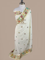 Pure Monga Silk Banarasi Saree | Sona Zari Dot Booti & Paithani Border