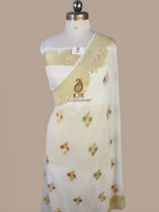 Pure Khaddi Georgette Banarasi Saree | Water Zari & Colourful Meena Weaving