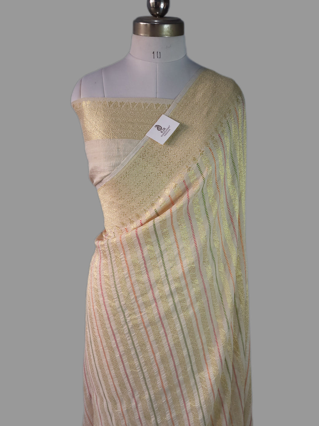 Luxury Banarasi Pure Tussar Georgette Silk Saree | Pure Sona Zari