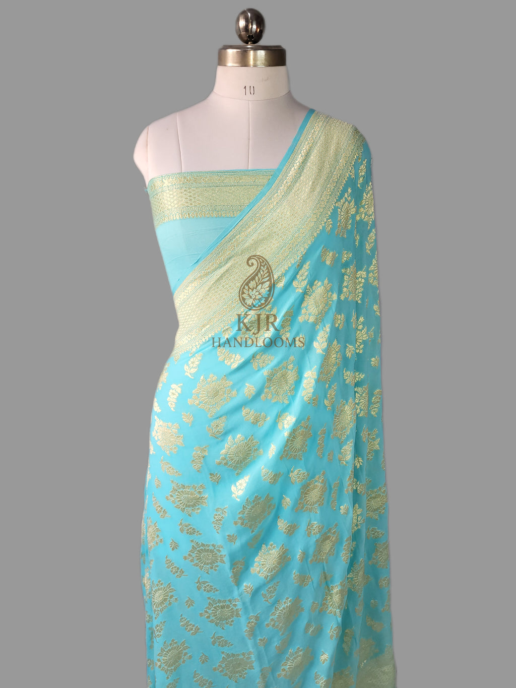 Timeless Banarasi Pure Khaddi Georgette Saree | Handwoven with Pure Water Zari