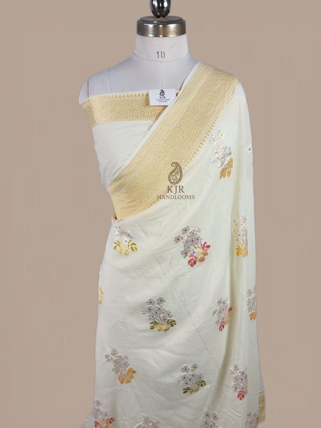 Banarasi Handloom Pure Monga Silk Saree | Pure Sona Rupa Zari & Multi Colour Meena Work